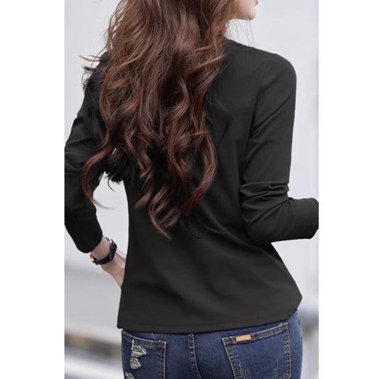 Classic V-Neck Long Sleeve Top